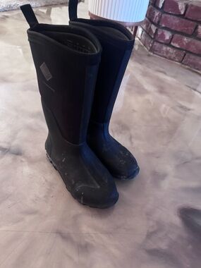 Muck Edgewater II Women's Black Winter Rain Boots - Tall Waterproof Comfort